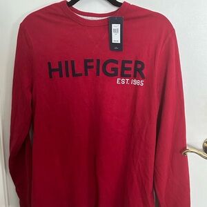 Tommy Hilfiger Red Long Sleeve Tee